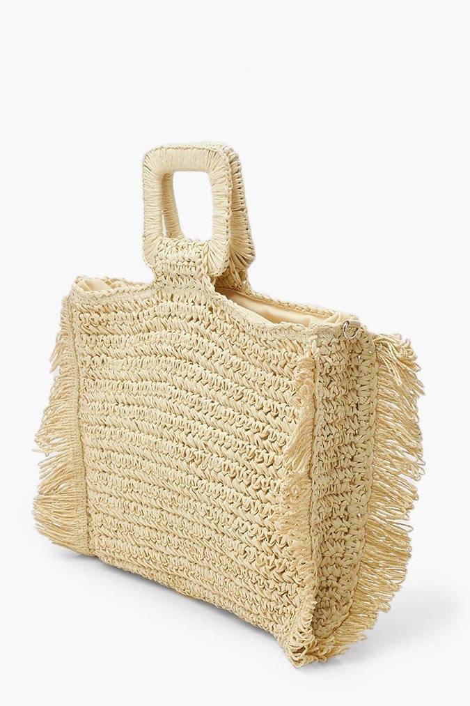 Fringe Straw Bag