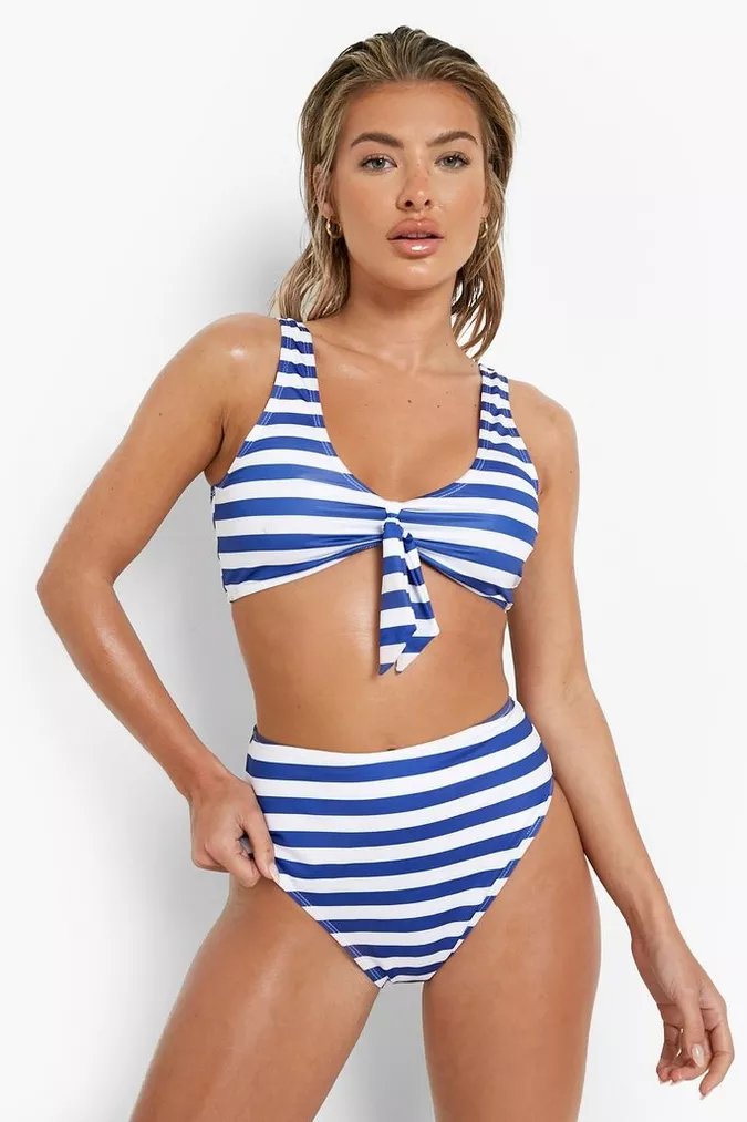 Nautical Stripe Recycled Bikini Brief